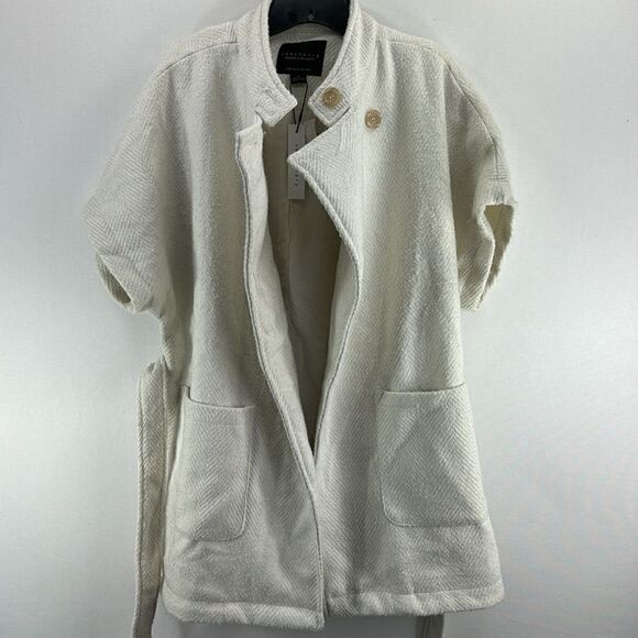 Sanctuary Cocoon Wrap Coat- Creme- Size Small- NWT - Picture 6 of 15